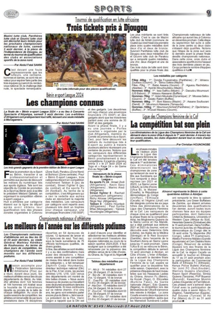 AFRIGAMERS - BENIN ESPORT LEAGUE 2024