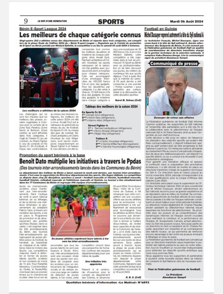 AFRIGAMERS - BENIN ESPORT LEAGUE 2024